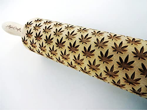 Lotus Flower Pattern Embossing Rolling Pin F70588