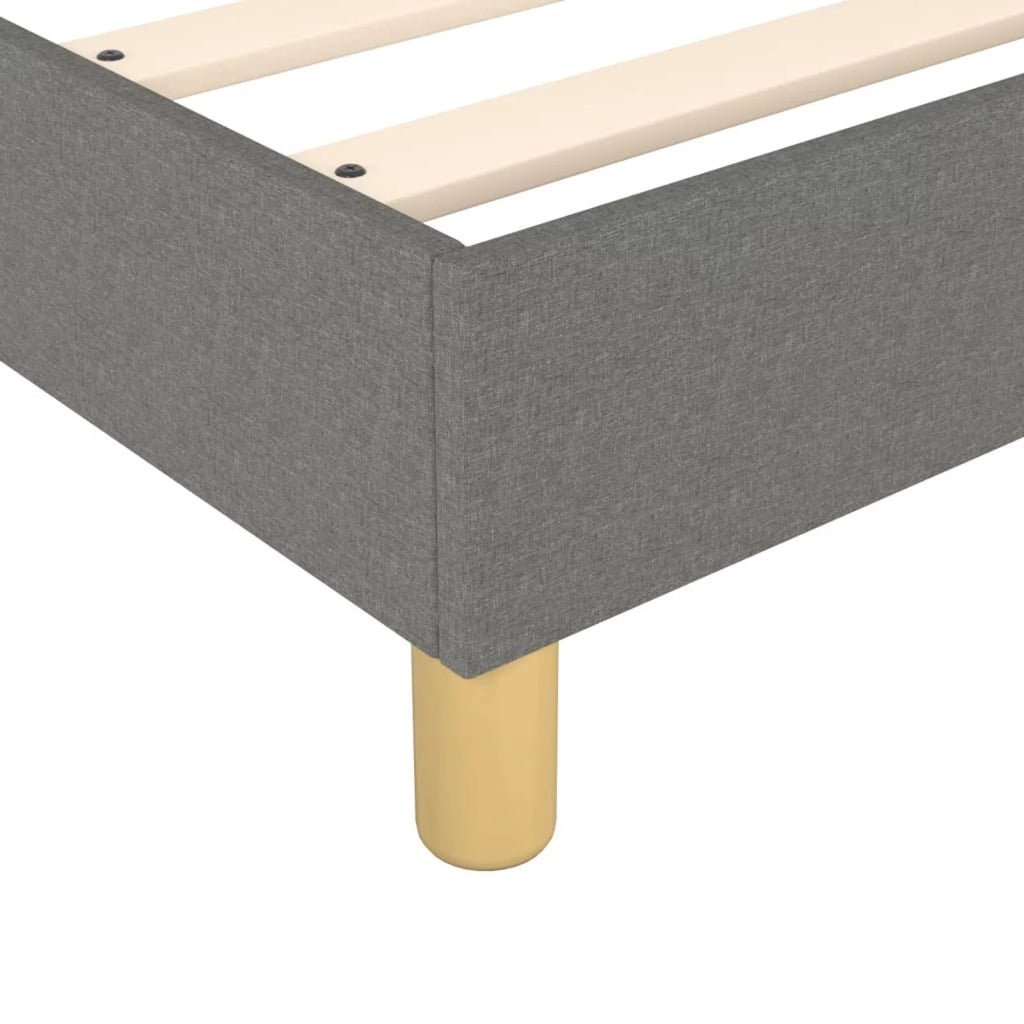 Full Size Fabric Box Spring with Wooden Slat Support B6574