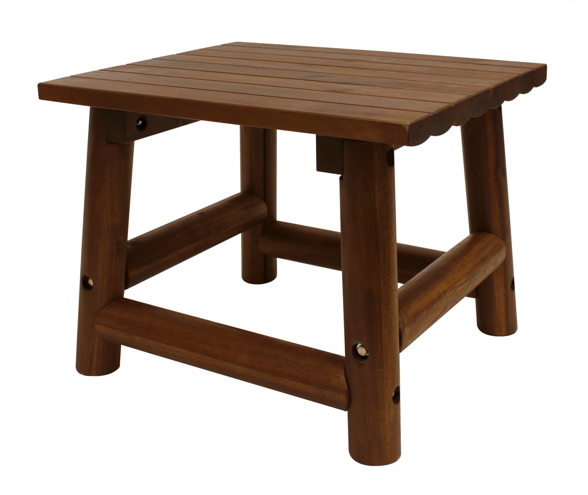 Brown Rectangular Outdoor Patio End Table U27265
