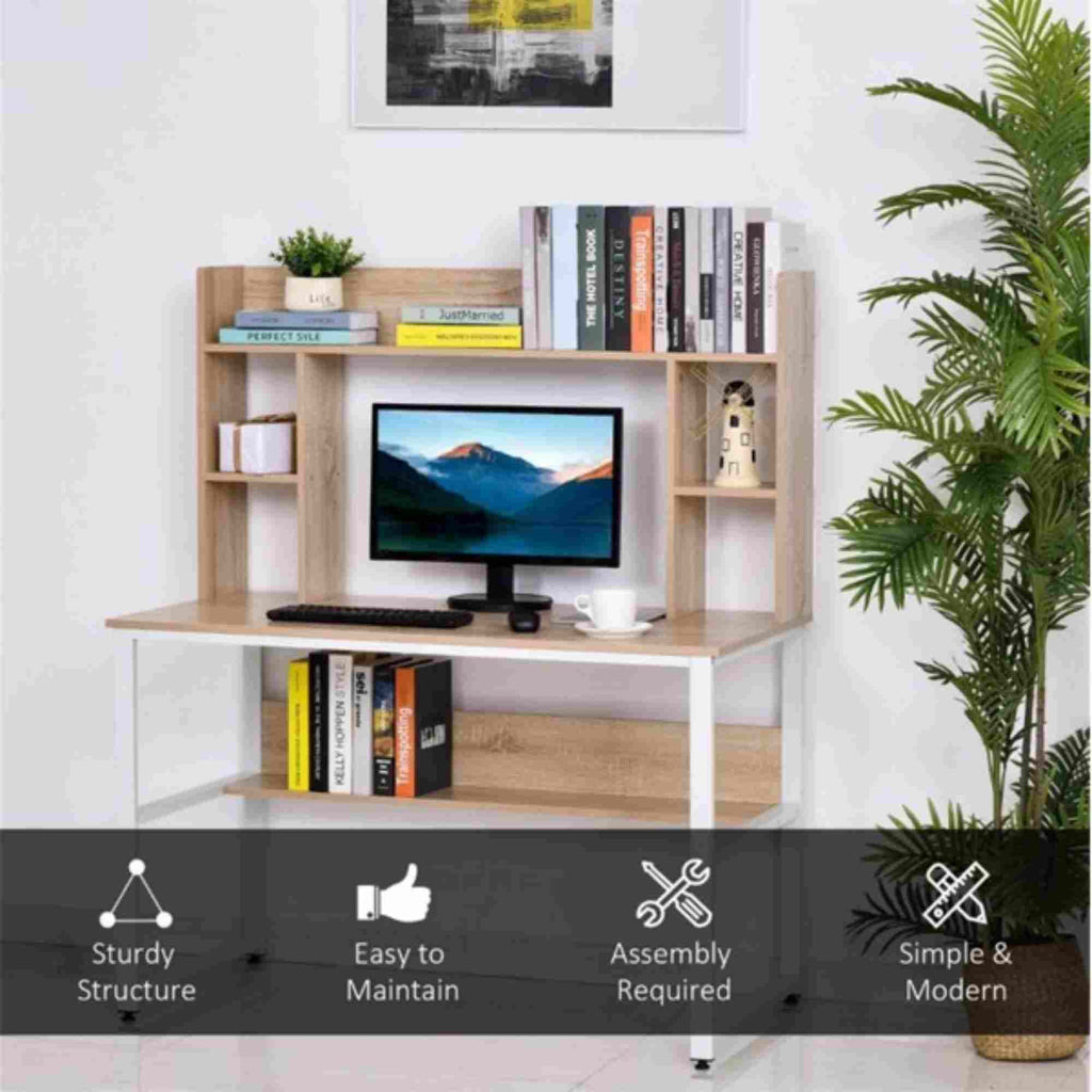 Computer Desk, Home Office Desk, Corner Table, Wood PC Desk Q652344