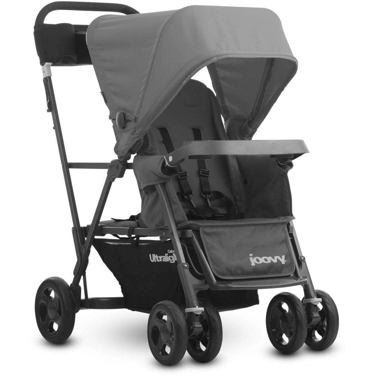 Black Stand-On Tandem Stroller V981125