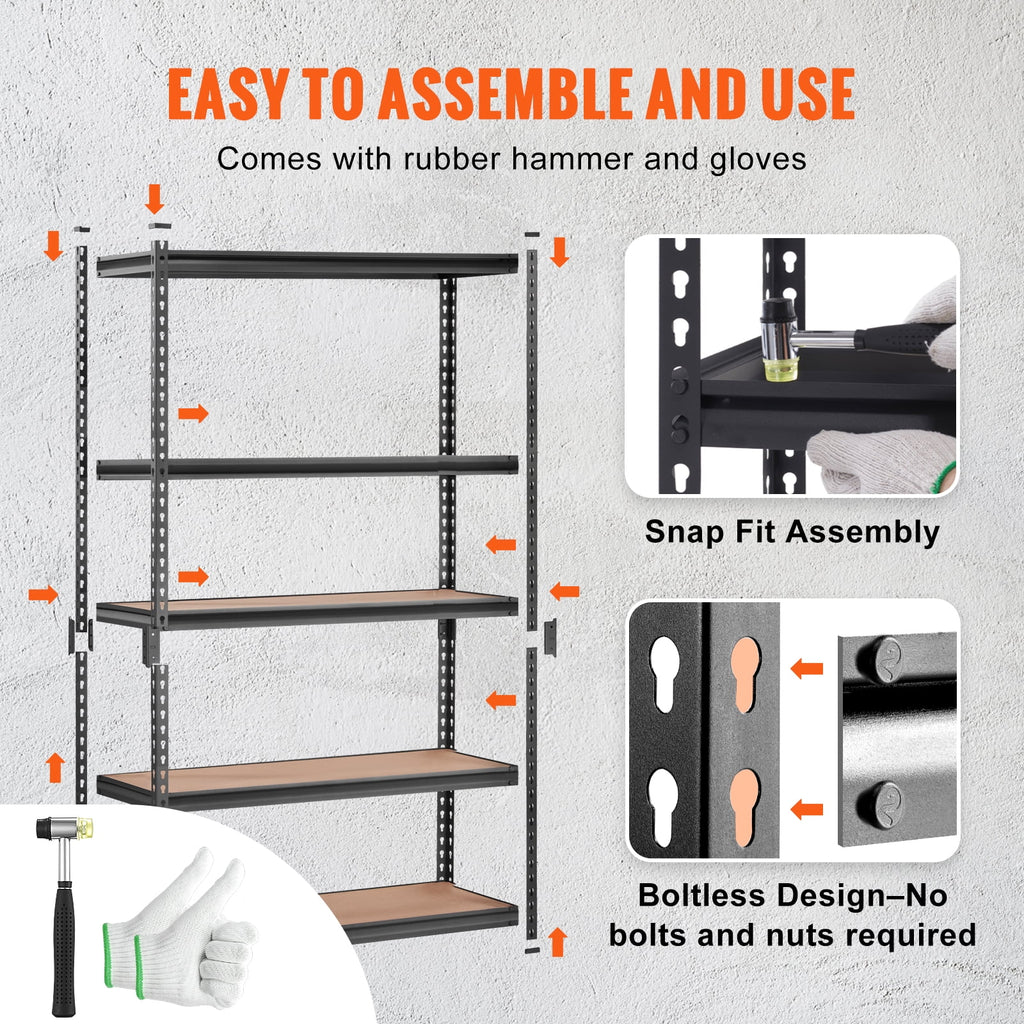 5-Tier Adjustable Storage Shelving Unit K7300