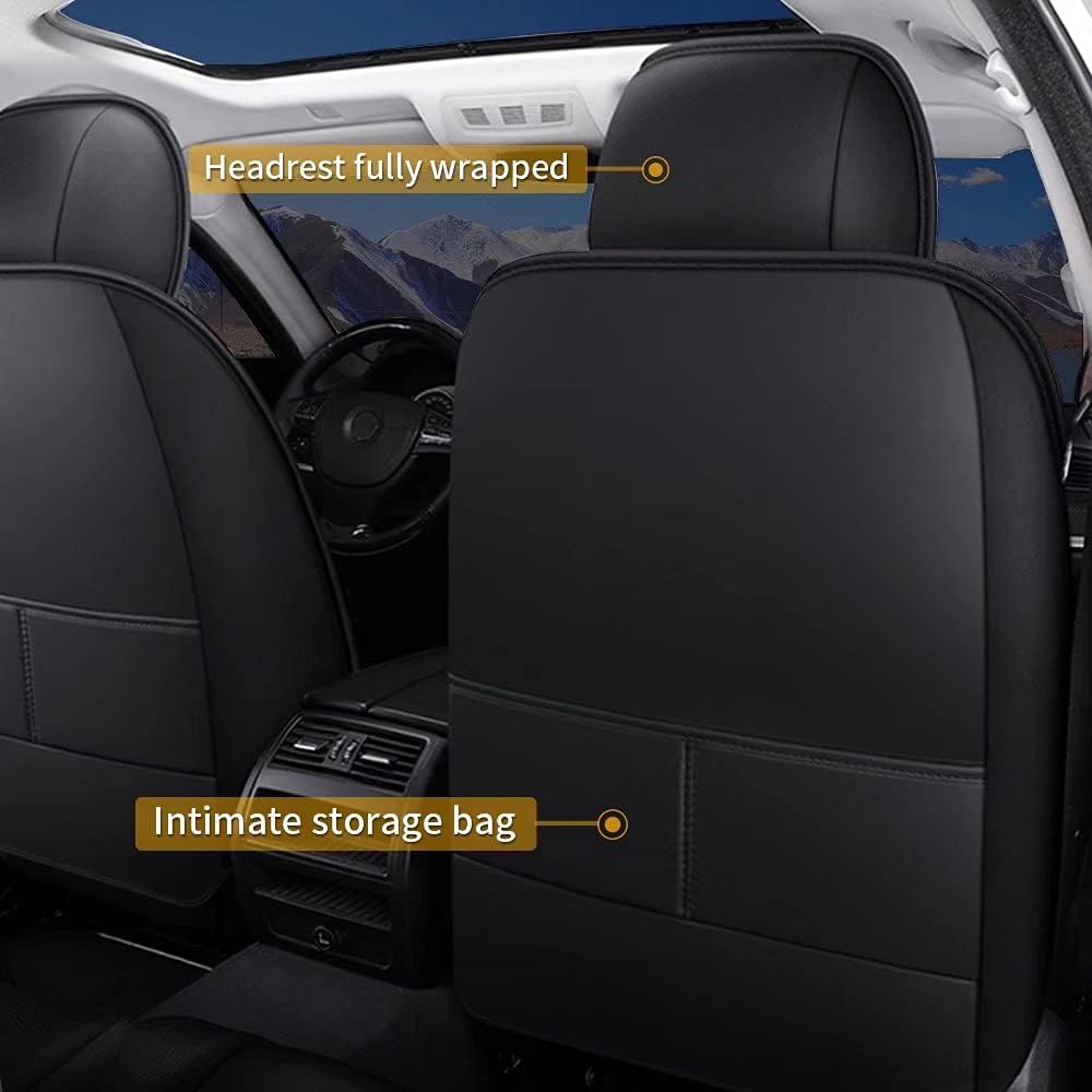 Custom Fit Full Set Waterproof Faux Leather Car Seat Covers G684