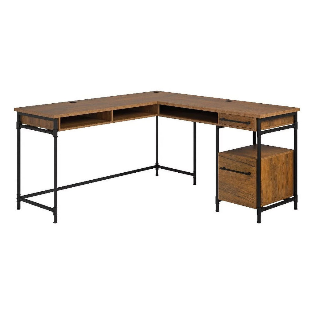 Contemporary Engineered Wood L-Desk H907