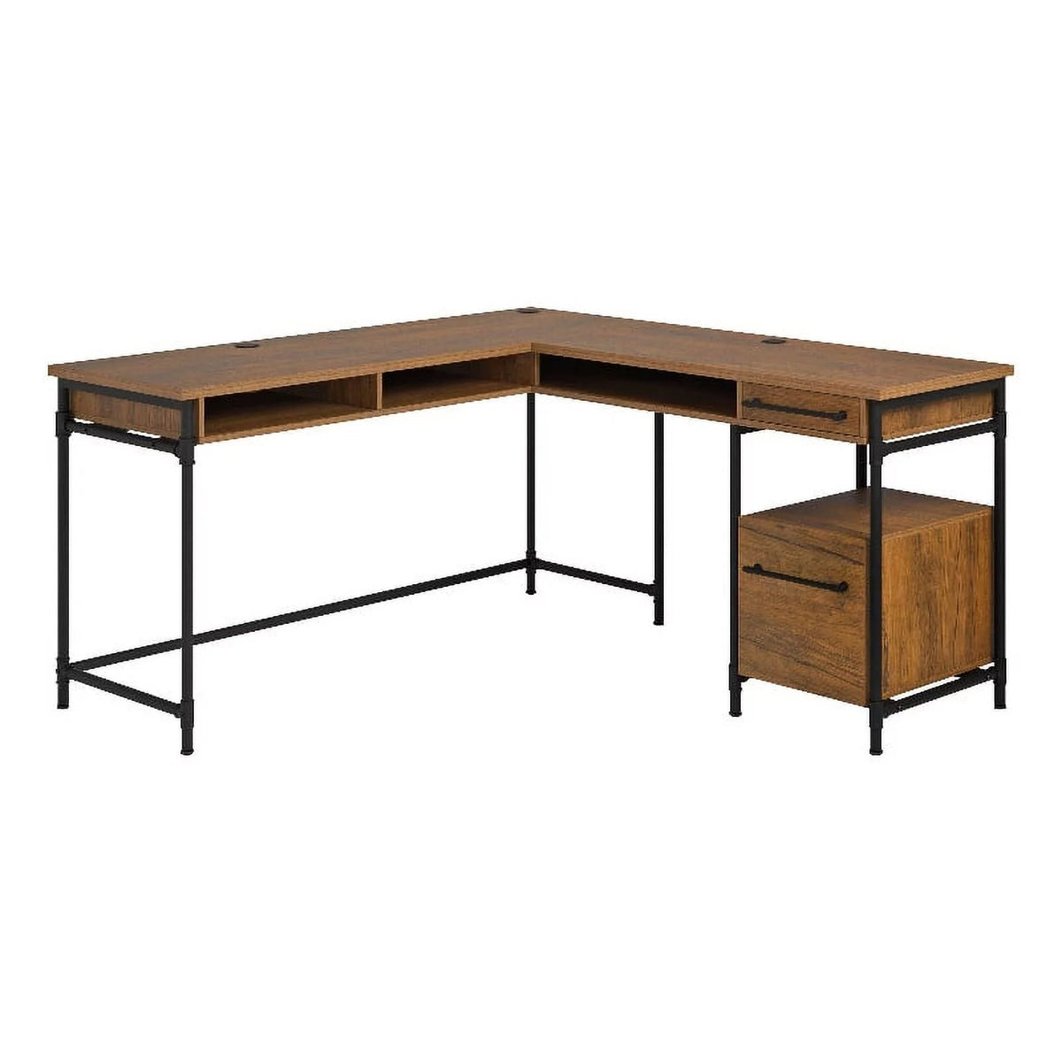 Contemporary Engineered Wood L-Desk H907