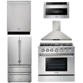 36 Gas Range, Range Hood, Microwave, Refrigerator, Dishwasher T2759
