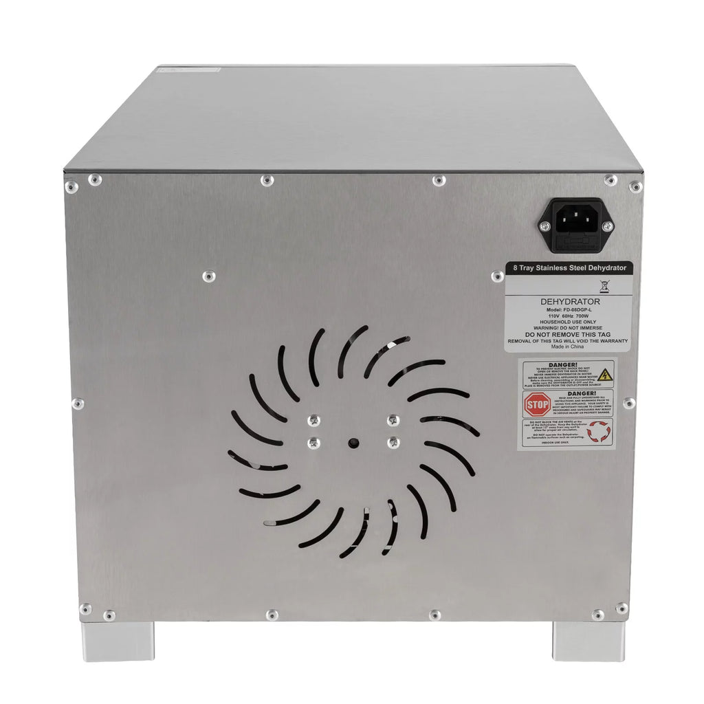8 Trays Stainless Steel Electric Food Dehydrator 700W P1003