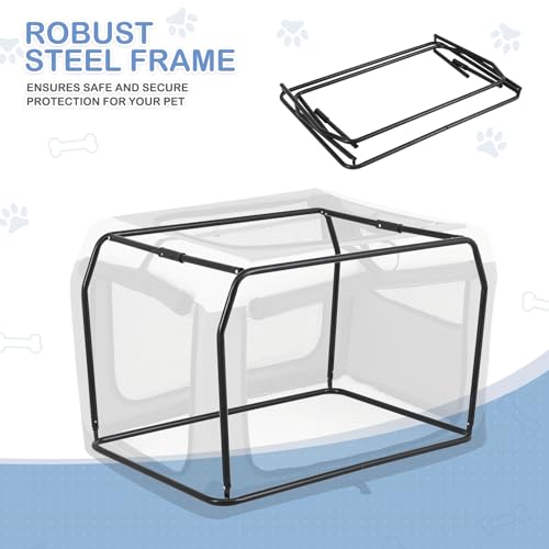 36 Inch 3-Door Collapsible Dog Crate Y373