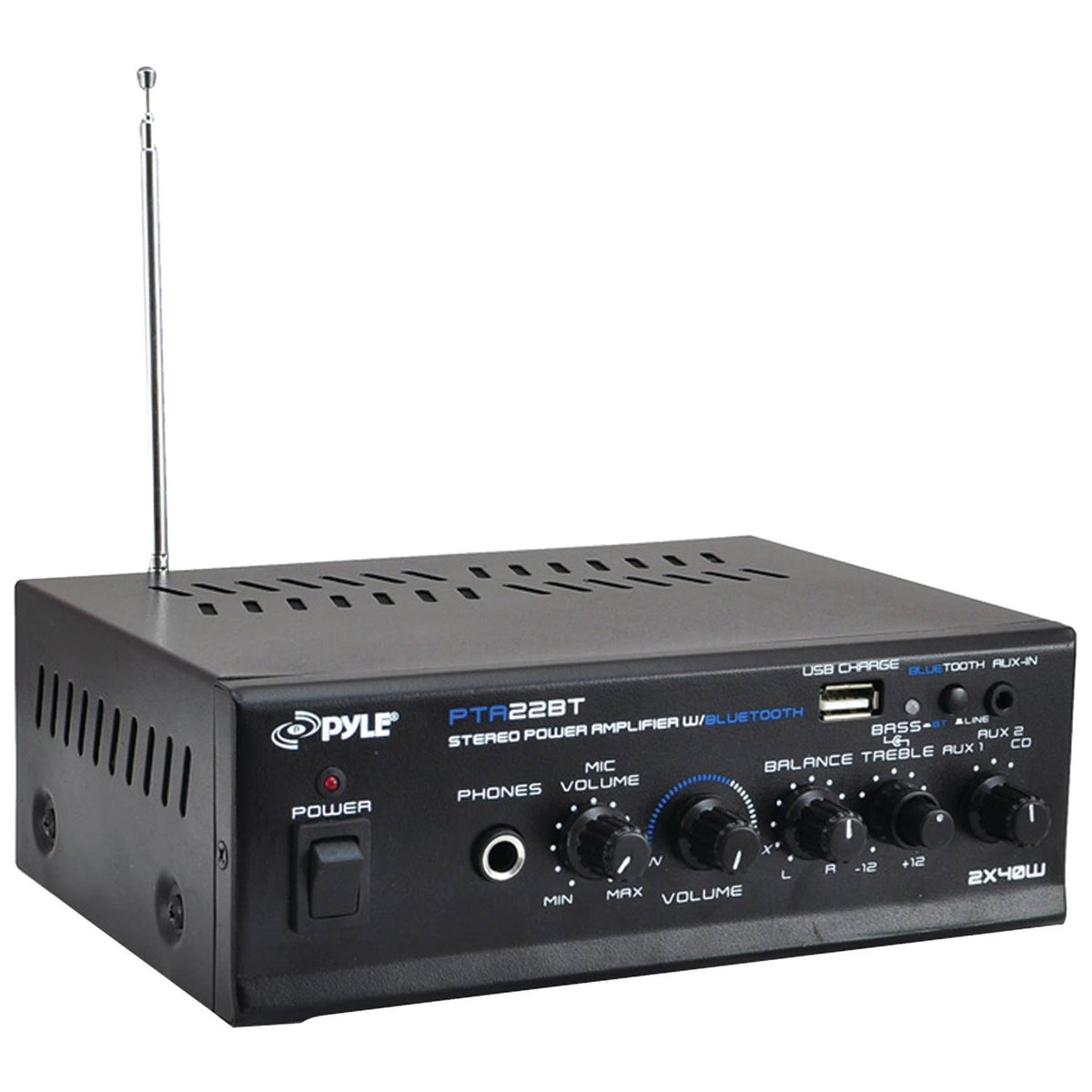 Black Mini Stereo Power Amplifier C212741