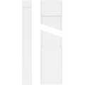 Plain PVC Pilaster with Standard Capital & Base (Pair) S5796