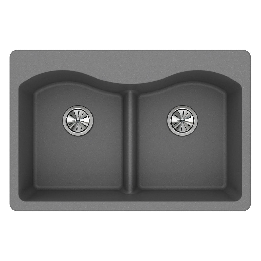 33-in Double-Bowl Drop-in Sink G605