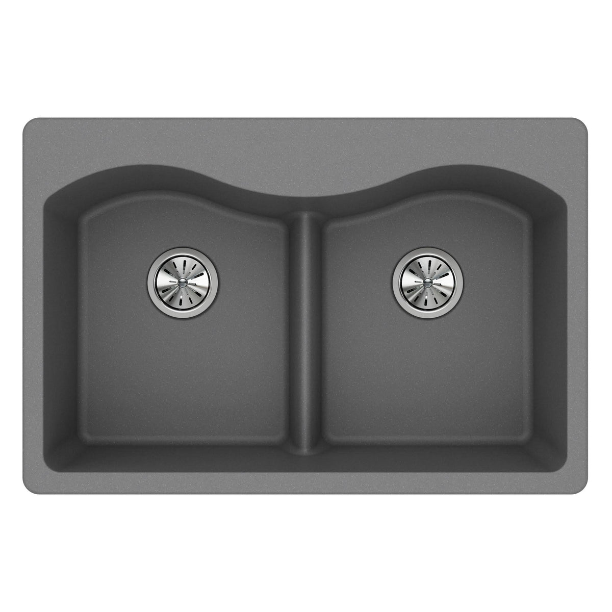 33-in Double-Bowl Drop-in Sink G605