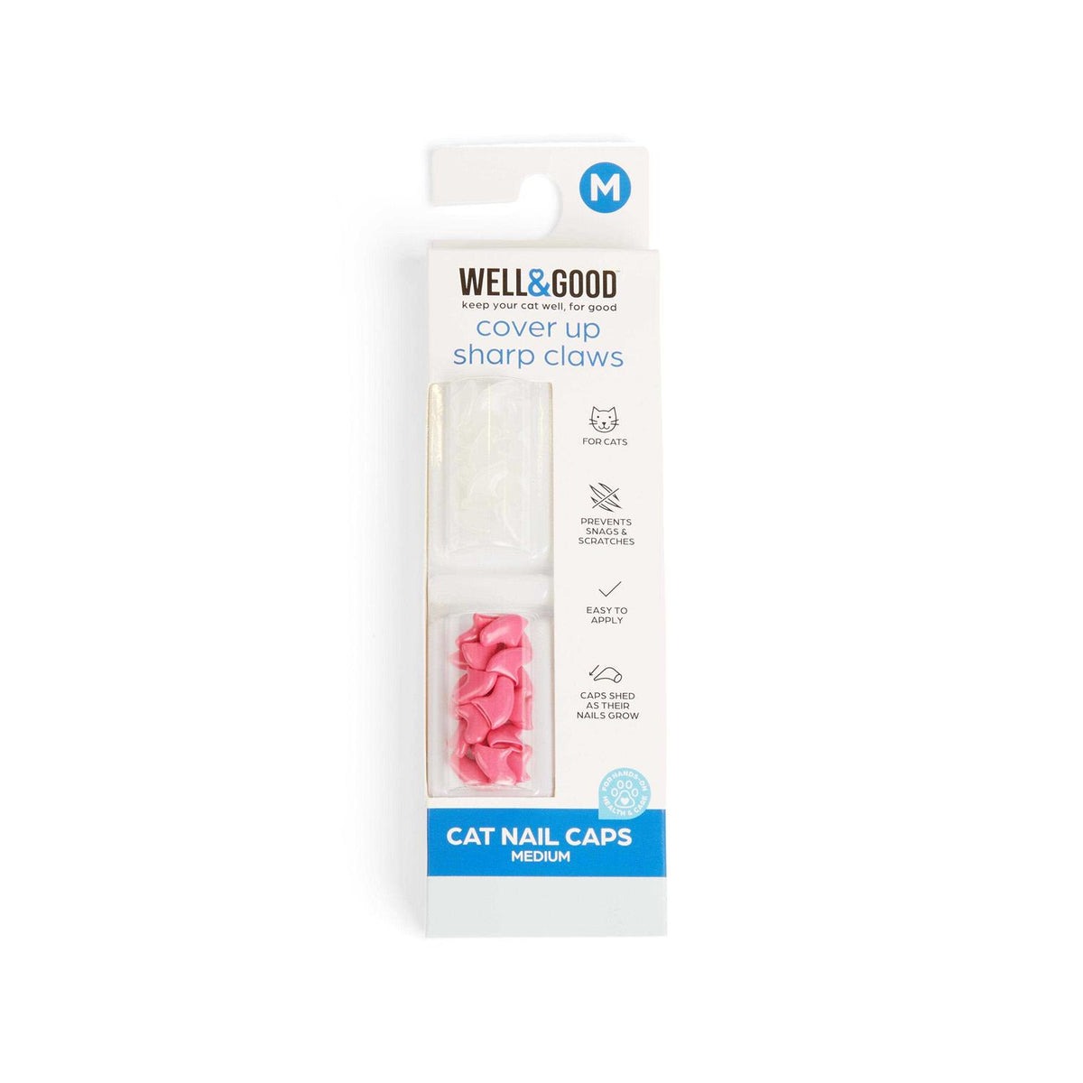 Clear & Pink Cat Nail Caps W62977