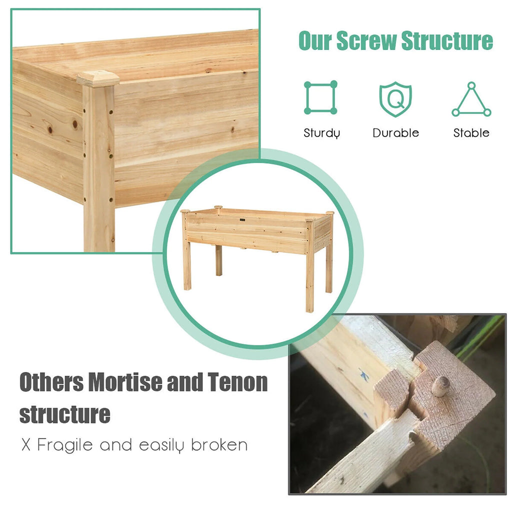 Wooden Raised Garden Bed T553