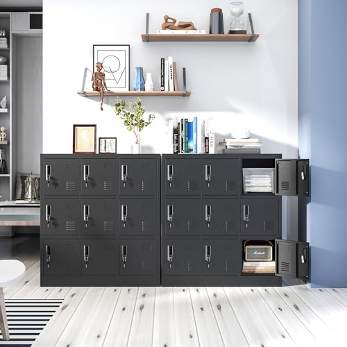 9 Door Metal Storage Locker with Locks R678
