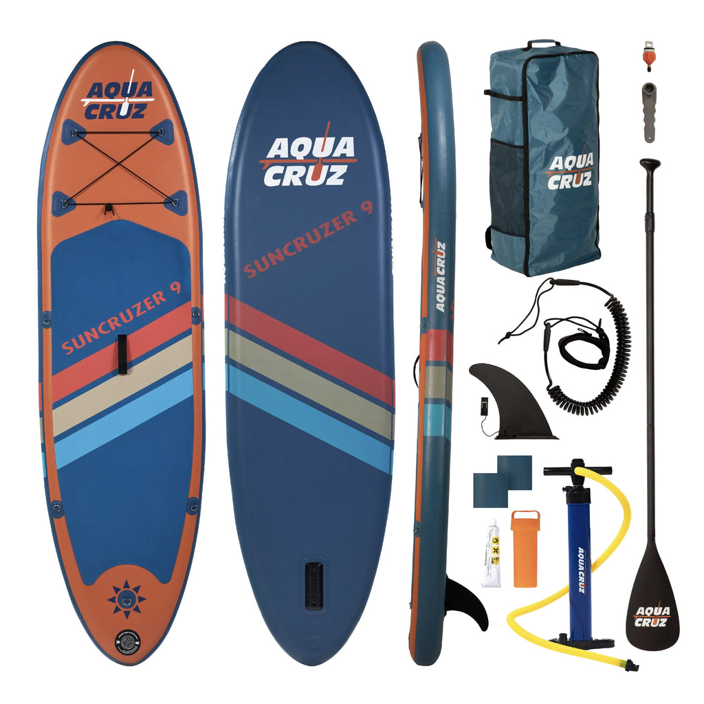 9 ft. Inflatable Stand Up Paddle Board Set with Accessories D390468
