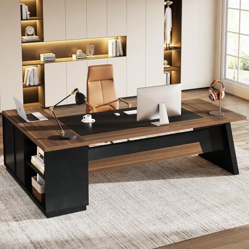 78" L-Shaped Desk with Drawers and File Cabinet X93785