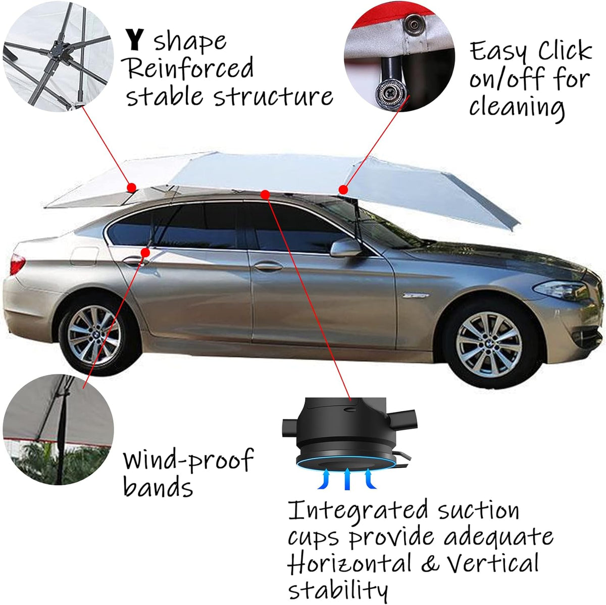 Portable Car Tent Sunproof Car Canopy N271394