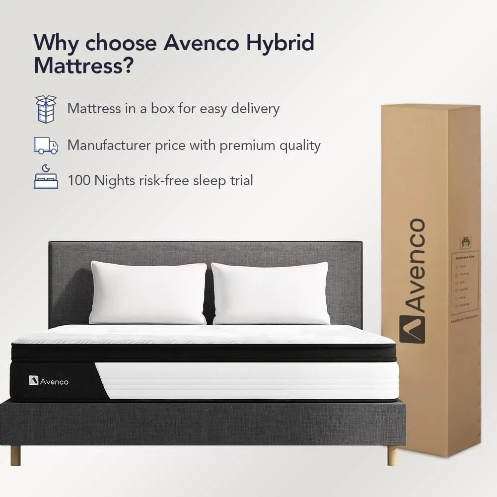 Queen Size Firm 10-Inch Hybrid Mattress R613168