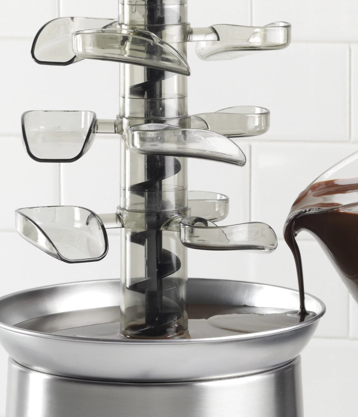 4-Tier Stainless Steel Chocolate Fondue Fountain X619
