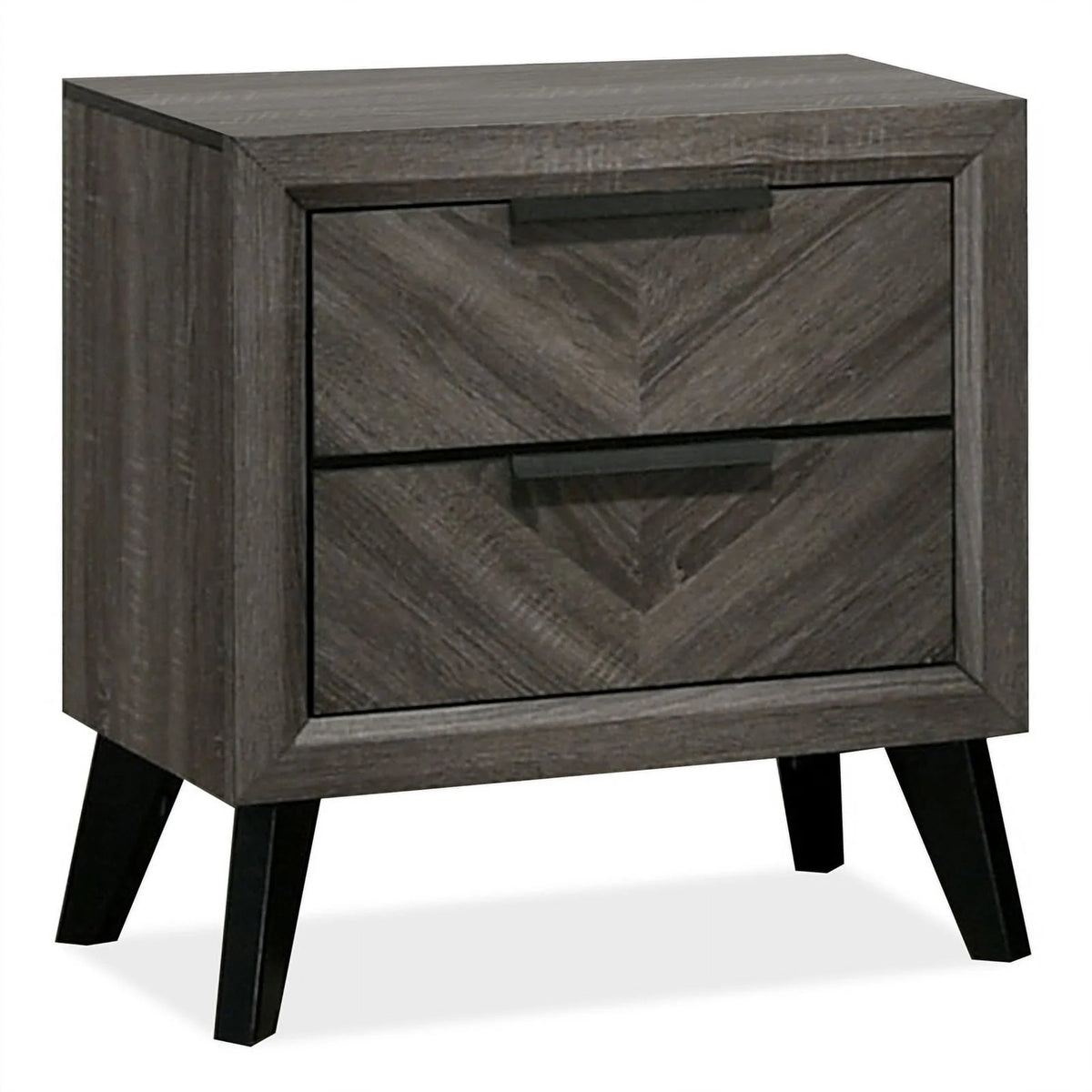 Gray Wood Queen Bedroom Set with Dresser Mirror Nightstands X711193