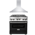 30 in. Gas Range and Range Hood Appliance Package Q358