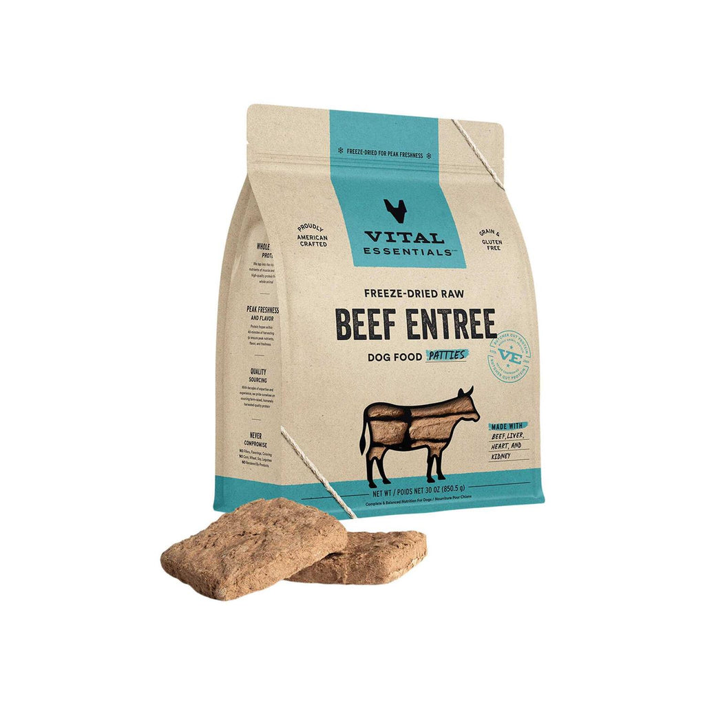 Beef Entree Patties Freeze-Dried Raw Dog Food D94854