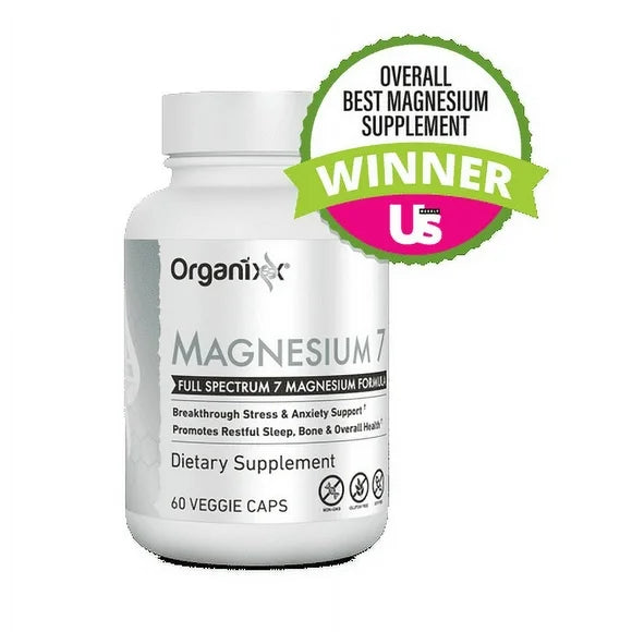 Magnesium Supplement Capsules with Vitamin B6 and Manganese Citrate and Glycinate, Vegan, Non GMO, 60 Count H918917