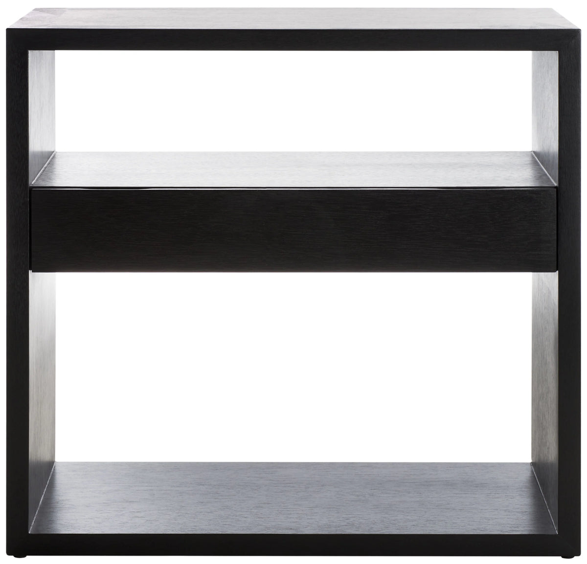 Black Wood Console Table with Drawer V235