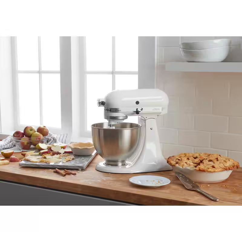 4.5 Qt. 10-Speed White Tilt-Head Stand Mixer T4110
