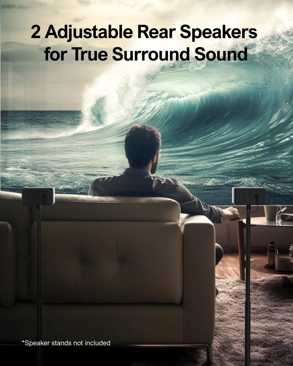 5.1 Surround Sound Bar with Wireless Subwoofer and Rear Speakers S523