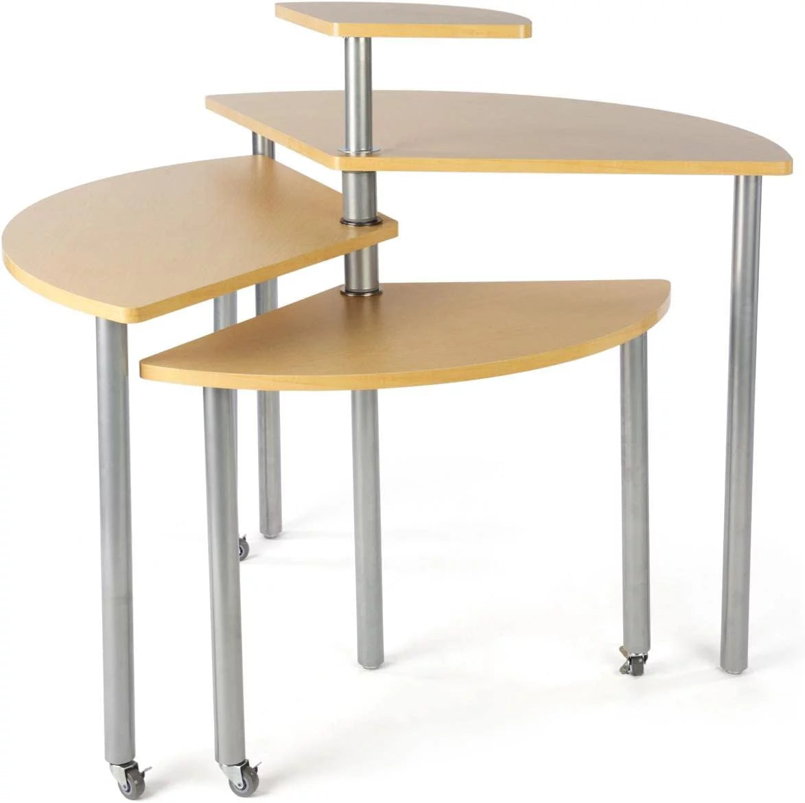 4 Tier Steel and Wood Display Table E286