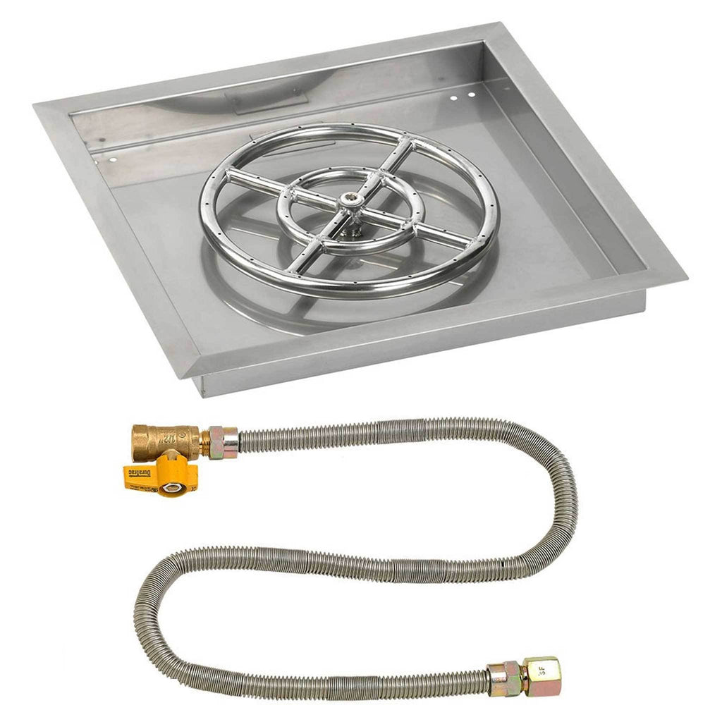 30x22 Stainless Steel Drop-In Pan with Match Light Kit Q3180