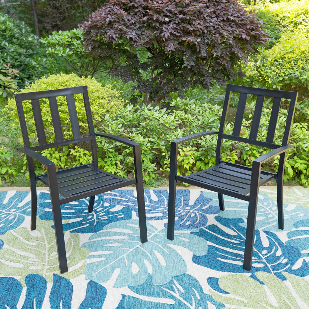 7-Piece Outdoor Dining Set for 6-Person Black G568010