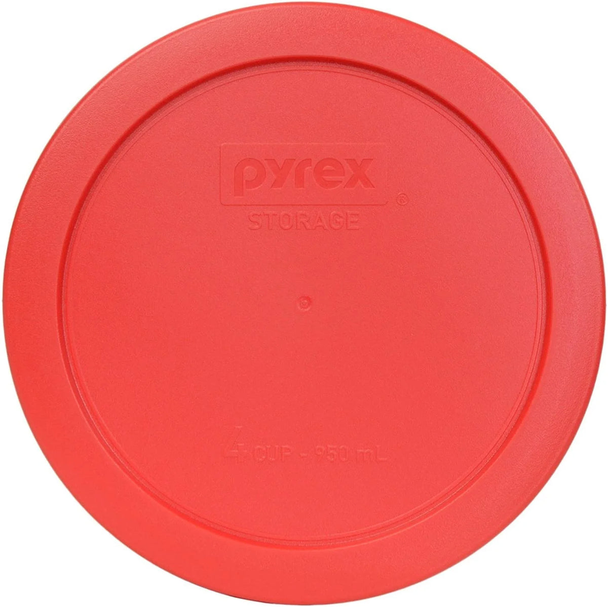 4-Cup Red Plastic Food Storage Lid 6 Pack Z52849