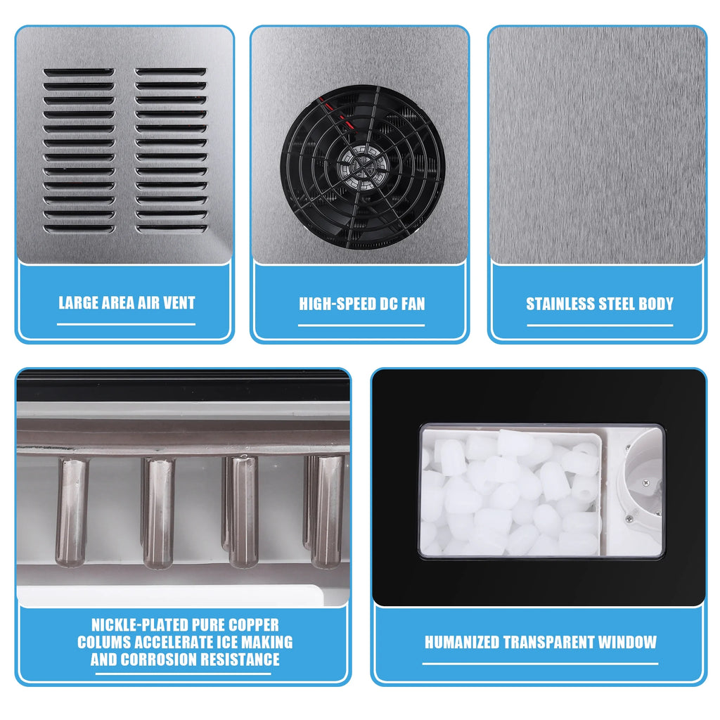 Portable Countertop Ice Maker Machine with Ice Scoop U5276