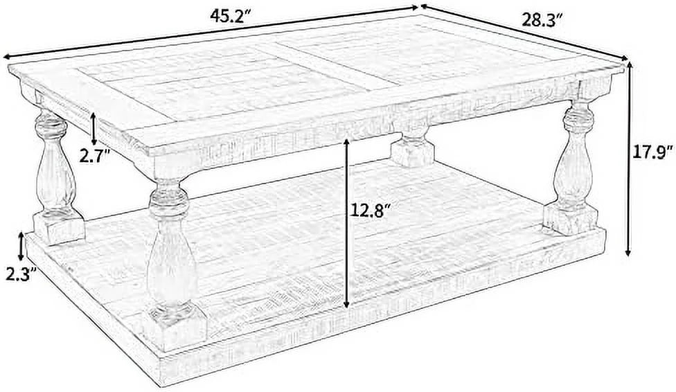 Black Wooden Coffee Table A311