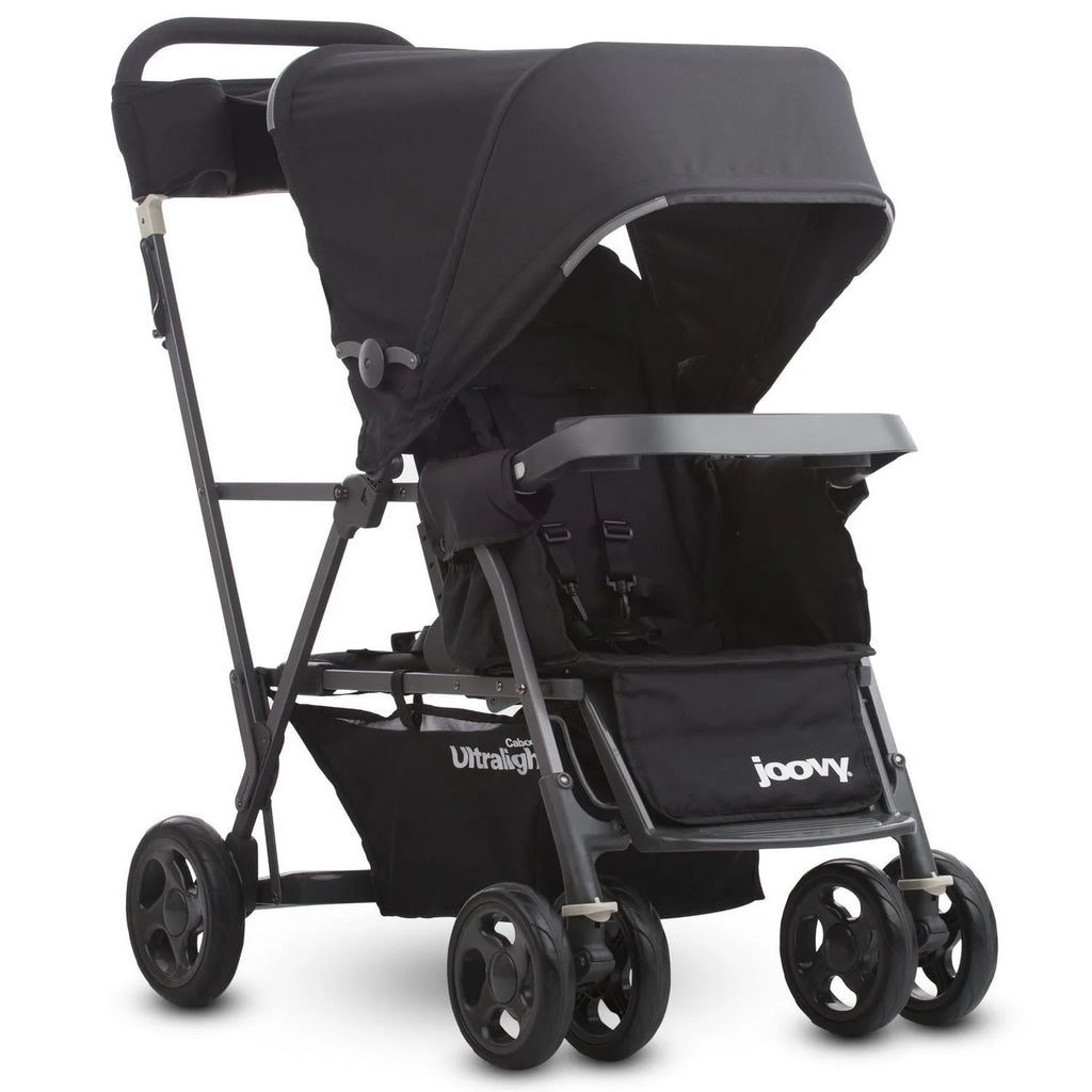 Black Stand-On Tandem Stroller V981125