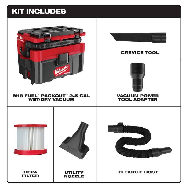 18-Volt Cordless 2.5 Gal. Wet/Dry Vacuum V16999