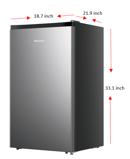 4.4 Cu ft. Single Door Mini Fridge with Chiller M61892