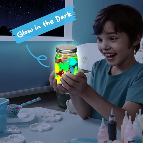 Glow-in-The-Dark Water Gel Kit with 10 Gels and 12 Molds R735356