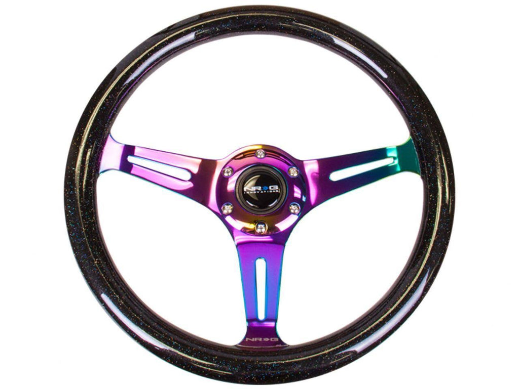 Wood Grain 3-Spoke Steering Wheel C4446