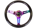Wood Grain 3-Spoke Steering Wheel C4446