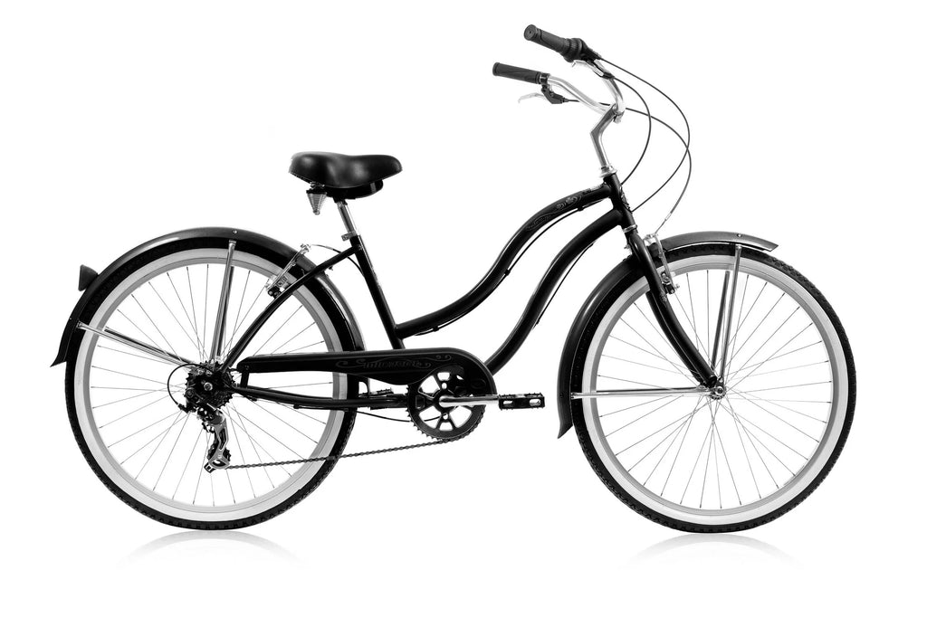 26 In. Single Speed Beach Cruiser Bicycle Pink E1741