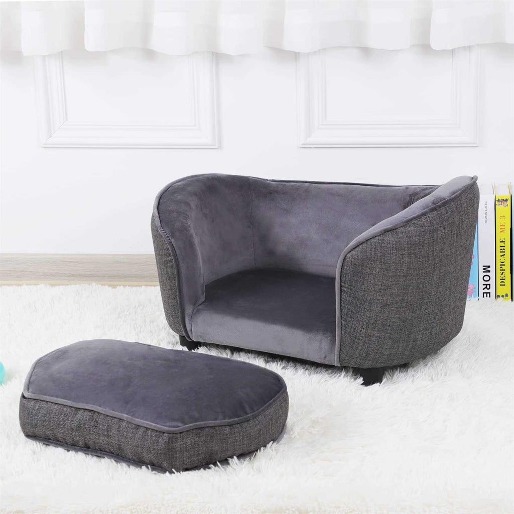 Velvet Washable Pet Bed Sofa P379436