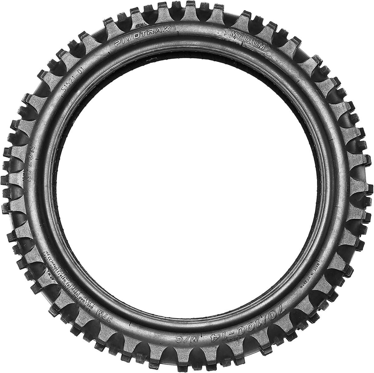 Mini Dirt Bike Tire 70/100-14 Offroad Intermediate Pack of 2 J617171