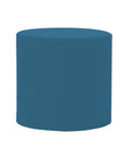 Turquoise Cylinder Ottoman M498