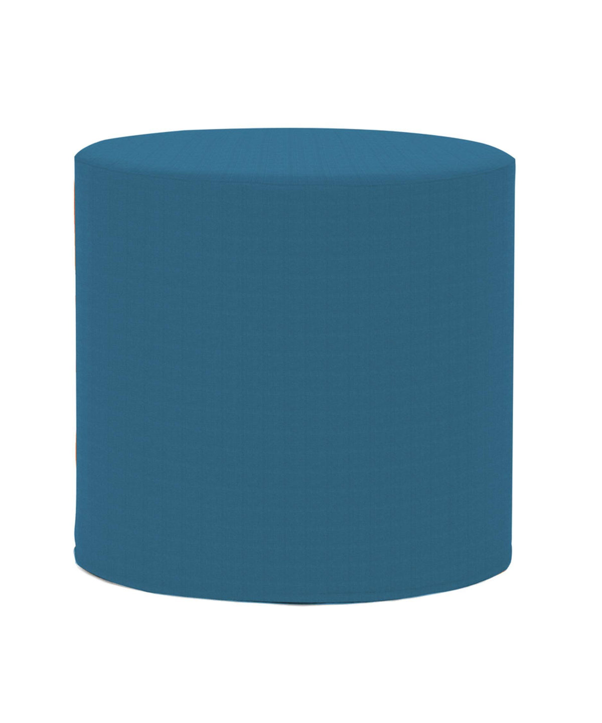 Turquoise Cylinder Ottoman M498