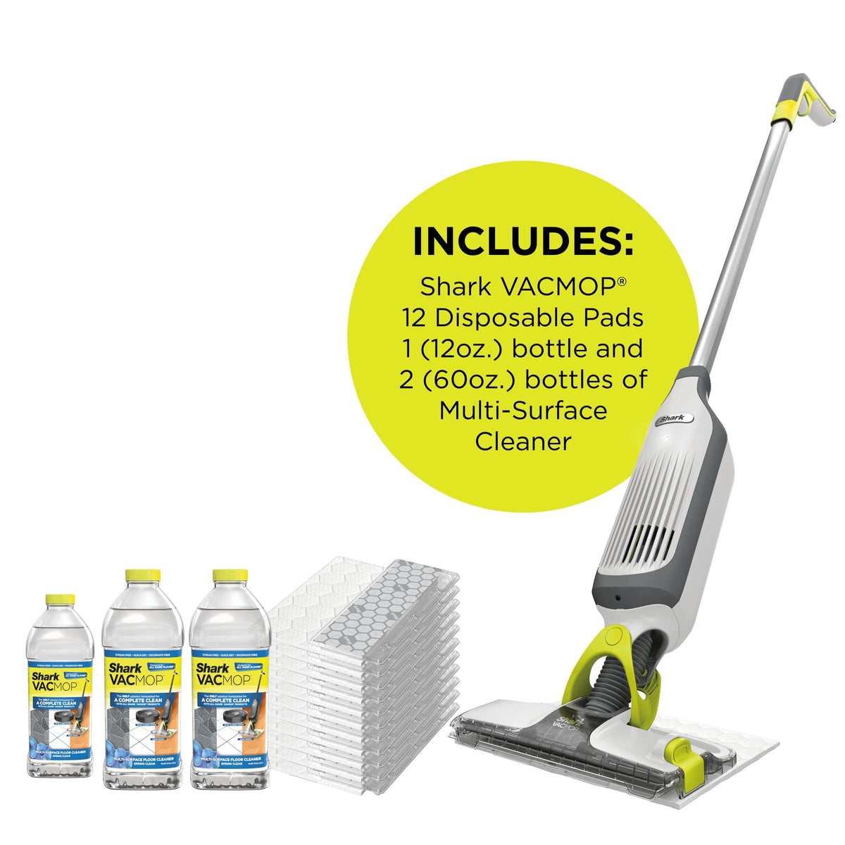 Cordless Hard Floor Vacuum Mop with Disposable Pads K645