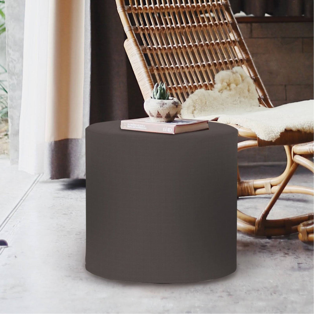 Turquoise Cylinder Ottoman M498